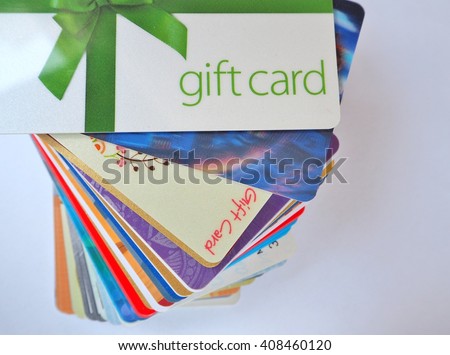 stack of gift cards