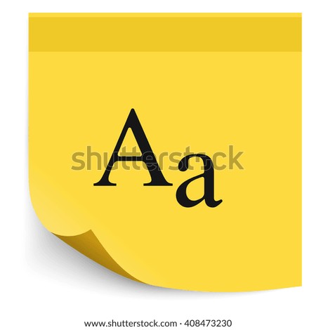 Font size icon.