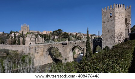 Bridge of San Martin, Toledo, Castilla la Mancha, Spain