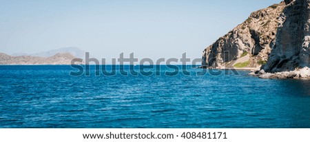 Picture of a greek seascape on the island of Lefkada