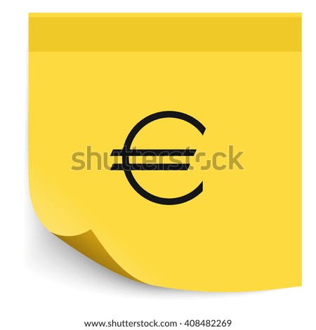 Euro sign. Money symbol.
