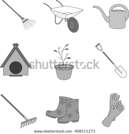 Cleaning tools of the garden
