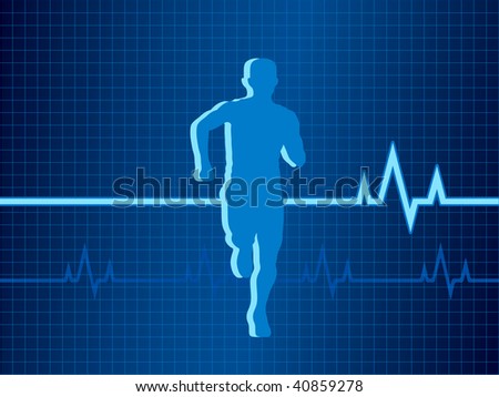 Healthy Heartbeat vector illustration