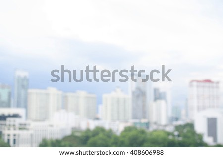 Abstract blur Bangkok city background, Blurry City Background, Blurred City Background, blur background concept. World City Day concept. Defocused background. Thailand