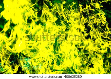 abstract blaze green fire flame texture for background use , high resolution