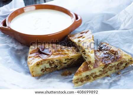     Delicious homemade pies with sour milk 