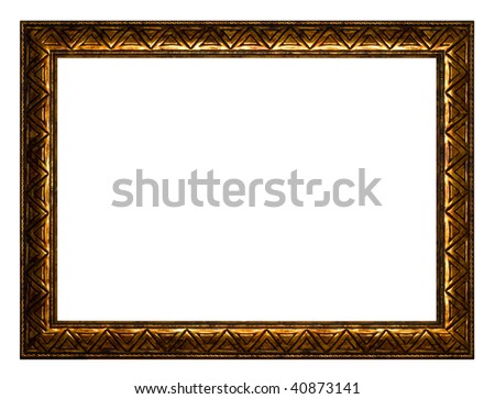 Frame for painting and photo on a white background.