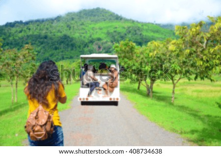 Nature tourists travel to experience the dense green forest. The authorities organized shuttle bus service to the mountain