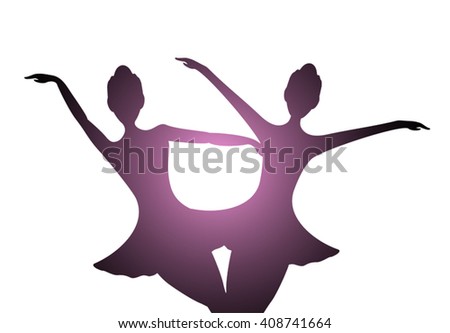 nice dancers illustration