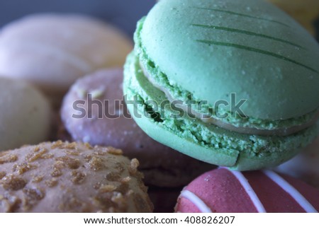 This is a photograph of Macarons
