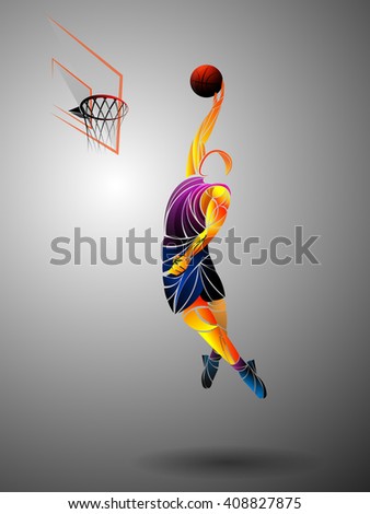 volleyball player vector
