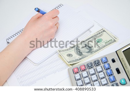 Writing of the report on work, leading of financial results. Calculation of the income.