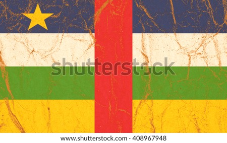 Central African Republic paper flag