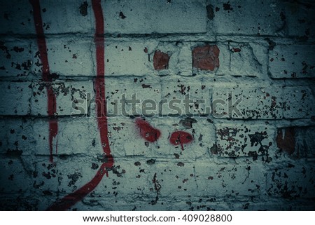 Old vintage brick wall background texture