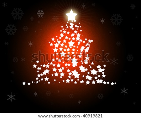 Red Christmas - christmas illustration as vector digital high resolution
