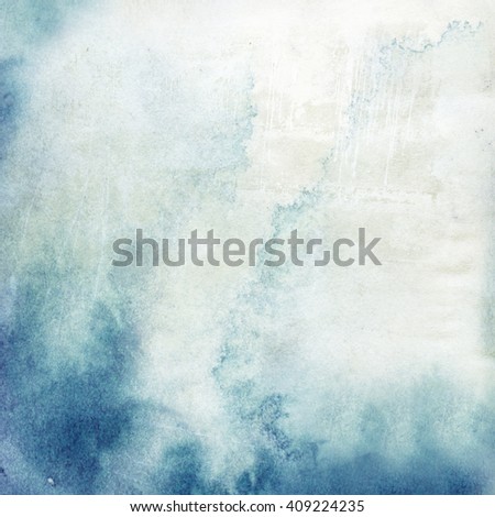 blue watercolor background, paper texture