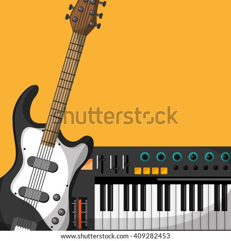 colorful music icon design, vector illustration