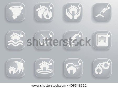 Home Insurance  simply symbols for web and user interface