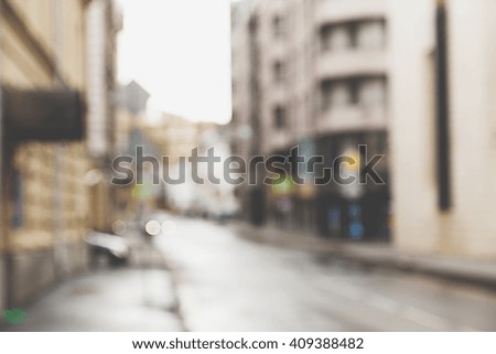 Blurred streets of Moscow city