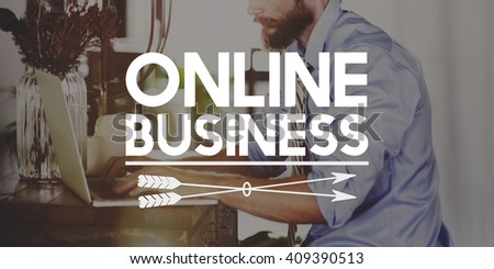 Online Business E-business Digital Marketing Concept