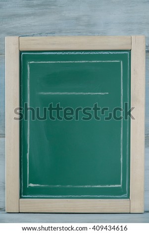 Abstract background chalkboard vertical - View from blackboard on wooden background free space close up