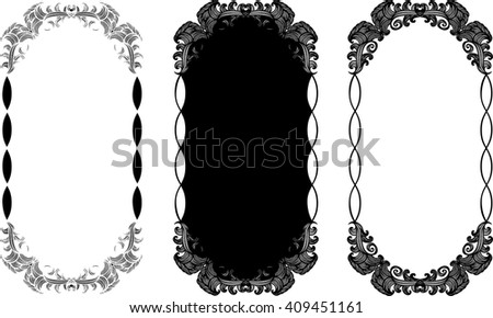 Vector set of abstract frames.