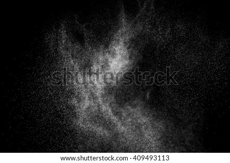 abstract splashes of milk on a black background