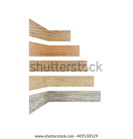 graph icon with wooden texture
