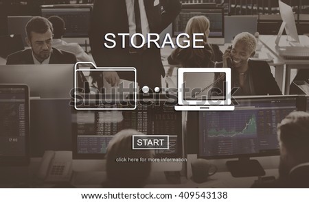Storage Networking Hardware Internet Connection Concept
