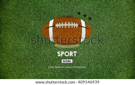 Football Touchdown Sport Graphics Concept