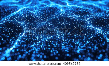 Blue Bokeh Abstract Background perfect for corporate or website background.