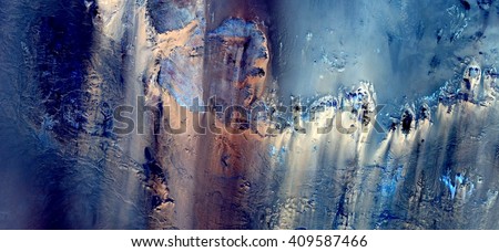 ghost in the desert, abstract photography of the deserts of Africa from the air. aerial view of desert landscapes, Genre: Abstract Naturalism, from the abstract to the figurative, contemporary photo