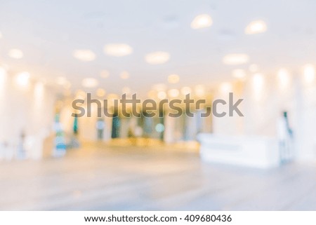 Abstract blur beautiful luxury hotel lobby interior for background