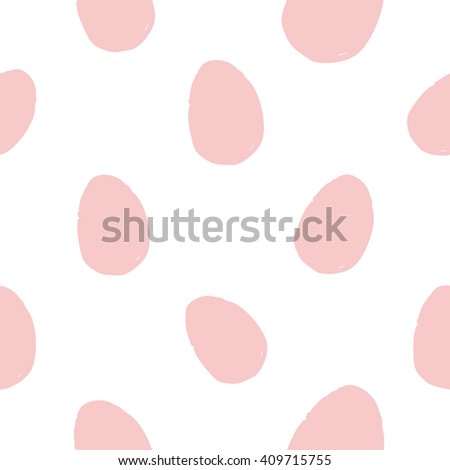 Modern kids soft colored seamless pattern with egg. Hand drawn graphic with tender cute minimalistic scandinavian cartoon elements isolated on white background