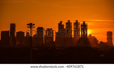 Silhouette building