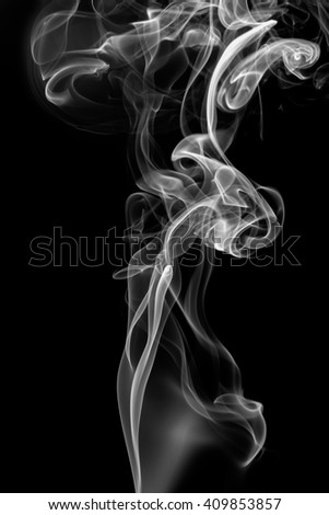 White smoke on black background, Movement of white smoke,White smoke on black background
