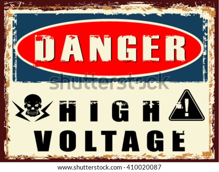 Danger High Voltage, vector