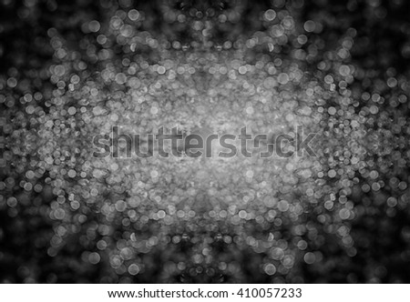 abstract balck and white background, light bokeh