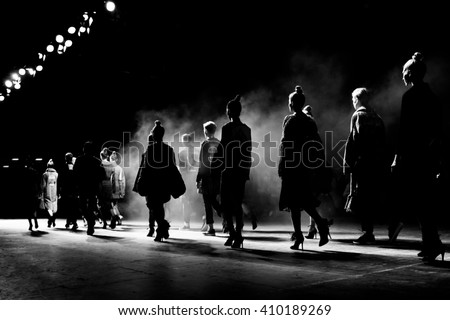 Fashion Show, Catwalk Runway Show Event Royalty-Free Stock Photo #410189269