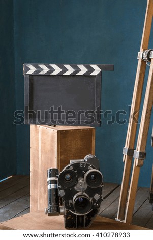 Equipment for shooting movies in the background