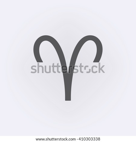 Aries sign . Vector illustration