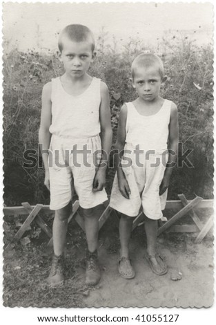 Two brothers. USSR, mid 20 century