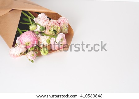 image of fresh spring pink flowers close up, macro