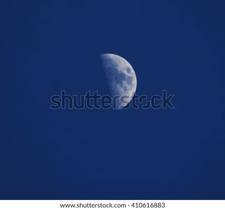 the moon in the sky