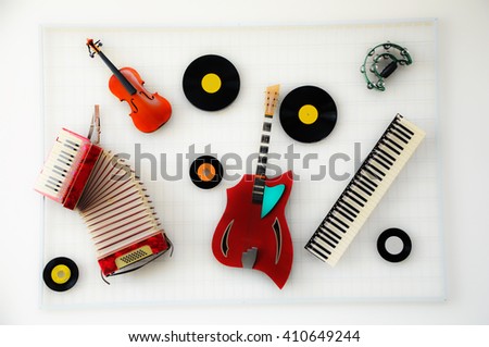 Different music instruments