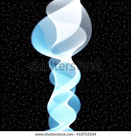 Abstract Vector Wave on stars background 4