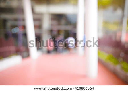 Vintage Blurred background  with bokeh in Shopping mall .
