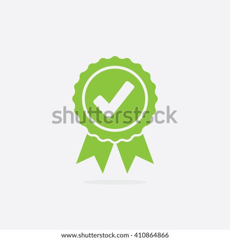 Approved or Certified Medal Icon Royalty-Free Stock Photo #410864866