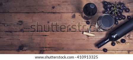 Wine header image Royalty-Free Stock Photo #410913325