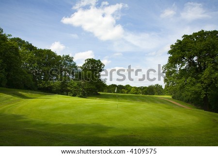 Golf fairway Royalty-Free Stock Photo #4109575